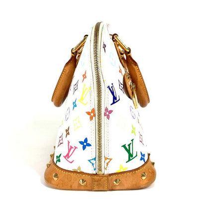 Louis Vuitton Handbag Alma M92647 Monogram Multicolor Canvas Bronze White