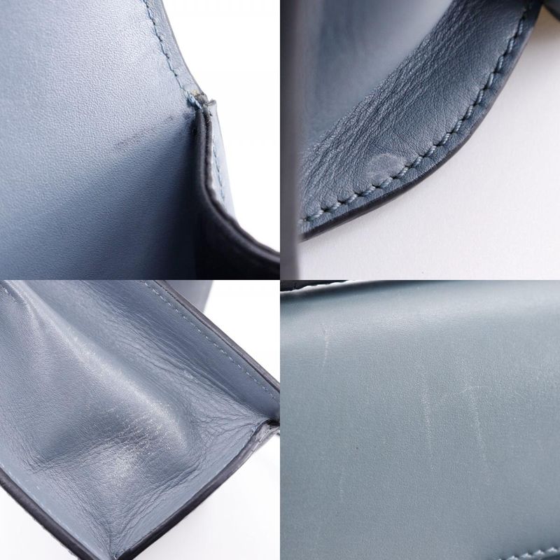 Loewe Barcelona Small Calf Stone Blue Light Blue Women Shoulder Bag