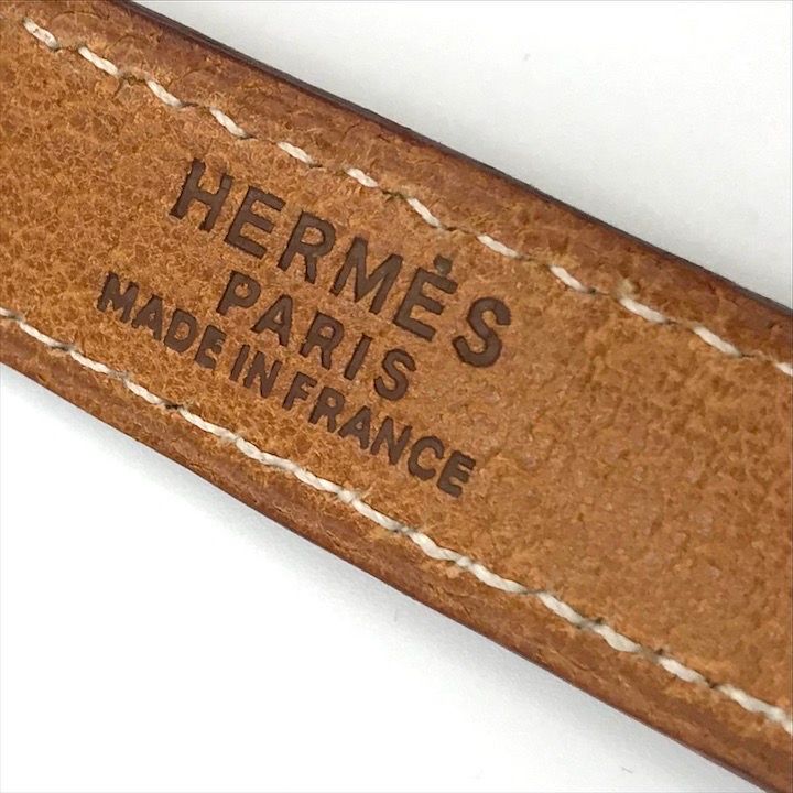 Hermes Leather Kelly Bag Shoulder Strap Brown