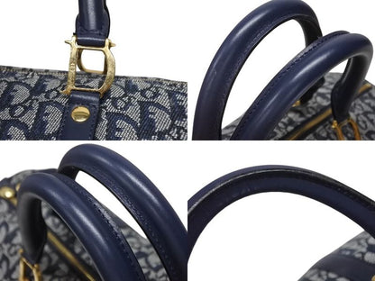 Dior Trotter Handbag Galliano Era Navy — view 4