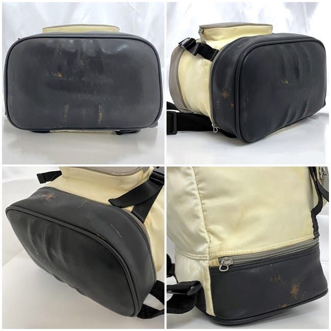 Chanel Backpack Gray White Black Sport A03595 With A Reason