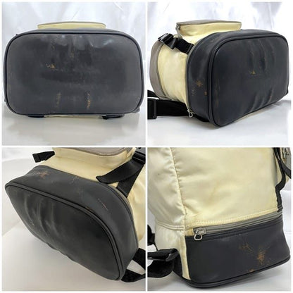 Chanel Backpack Gray White Black Sport A03595 With A Reason