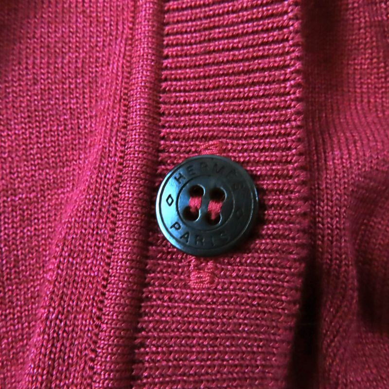 Hermes 21SS Silk Blend With Serie Buttons H Lift V-neck Long Sleeves Cardigan