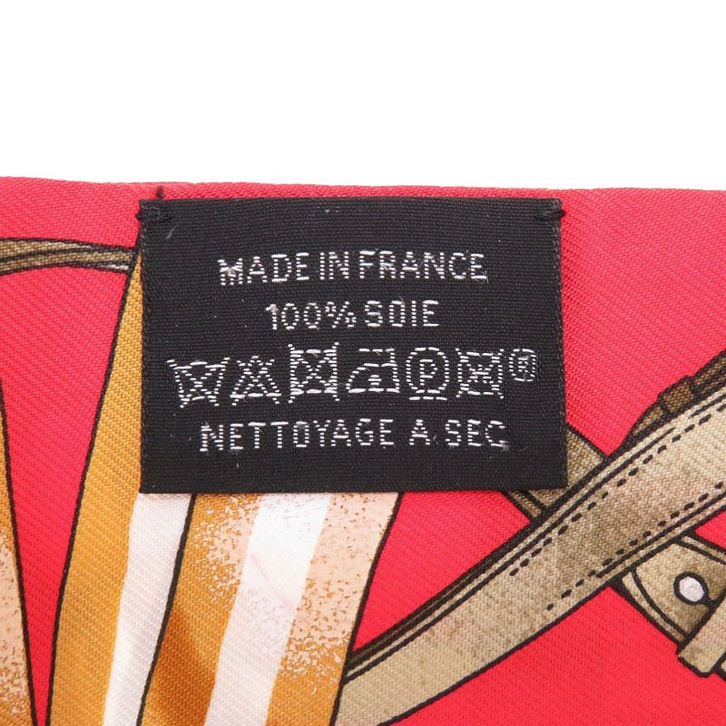 Hermes Twirly Scarf Silk Rouge