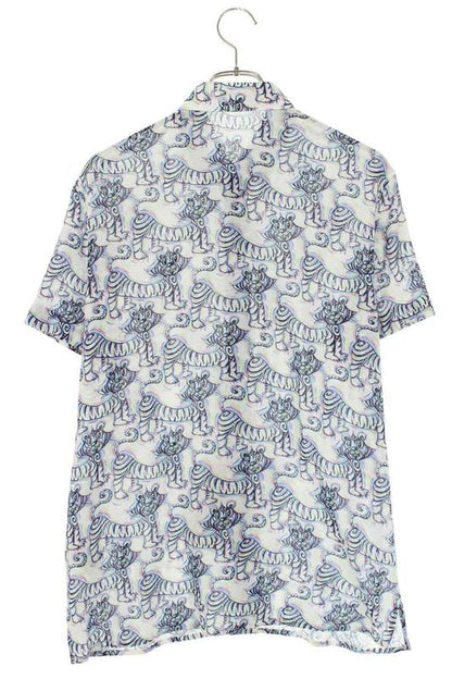 Dior 193c545b5252 × Kenny Scharf All Over Logo Embroidered Short Sleeve Shirt