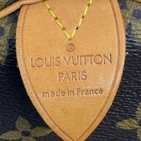 Louis Vuitton Speedy 40 Monogram Leather X PVC Brown Handbag Gold M41522