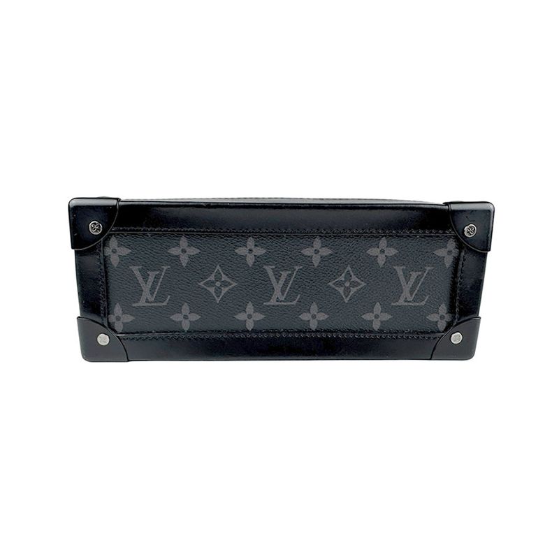Louis Vuitton Crossbody Shoulder Bag Monogram Eclipse Soft Trunk M44730