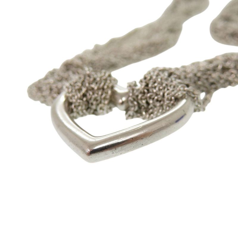 Tiffany & Co Open Heart Toggle Silver 925 Necklace 0275 Tiffany & Co