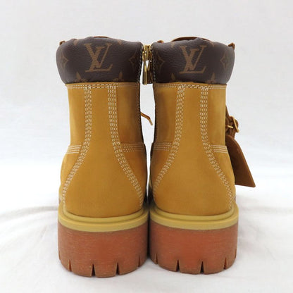 Louis Vuitton Timberland Ankle Boots 1ad750 9.5 Monogram Beige Nubuck