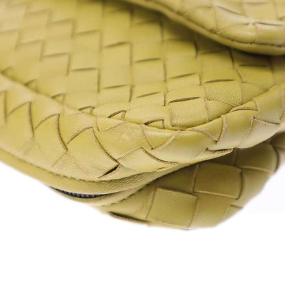 Bottega Veneta Intrecciato Chain Shoulder Bag in Yellow