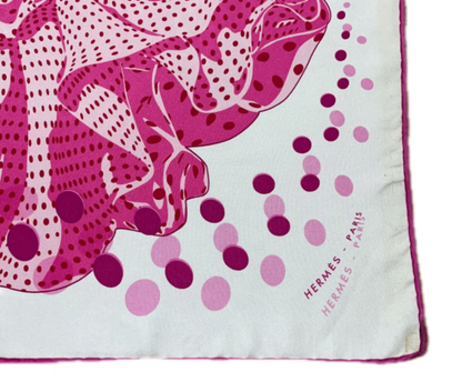 Hermes Carre 45 HOLA Flamenca Ola Flamenca 100% Silk Scarf