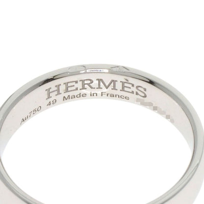 Hermes Ever Hera Cles Diamond #49 Ring 18K White Gold Ladies