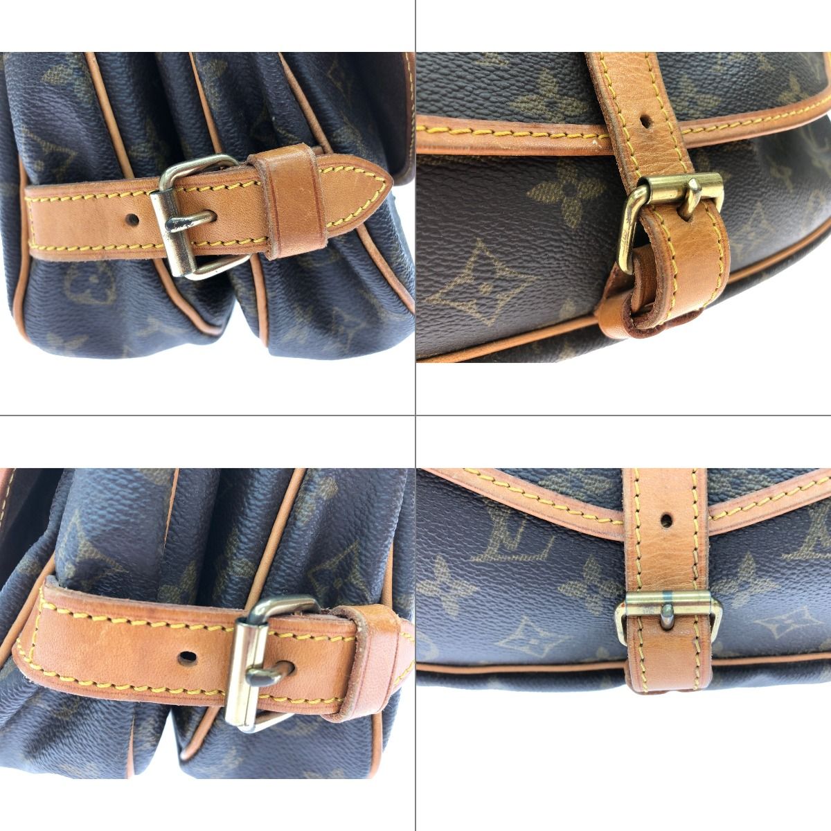 Louis Vuitton Unisex Shoulder Bag Crossbody Monogram Saumur 30 M42256 Brown