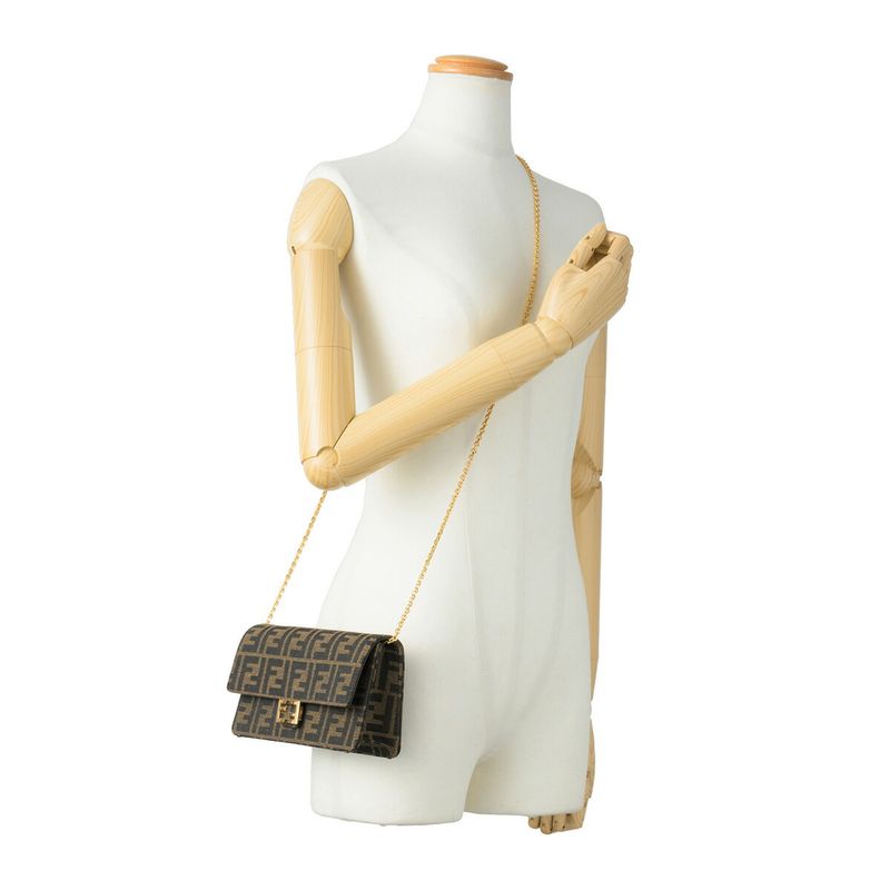 Fendi Shoulder Bag Baguette Brown