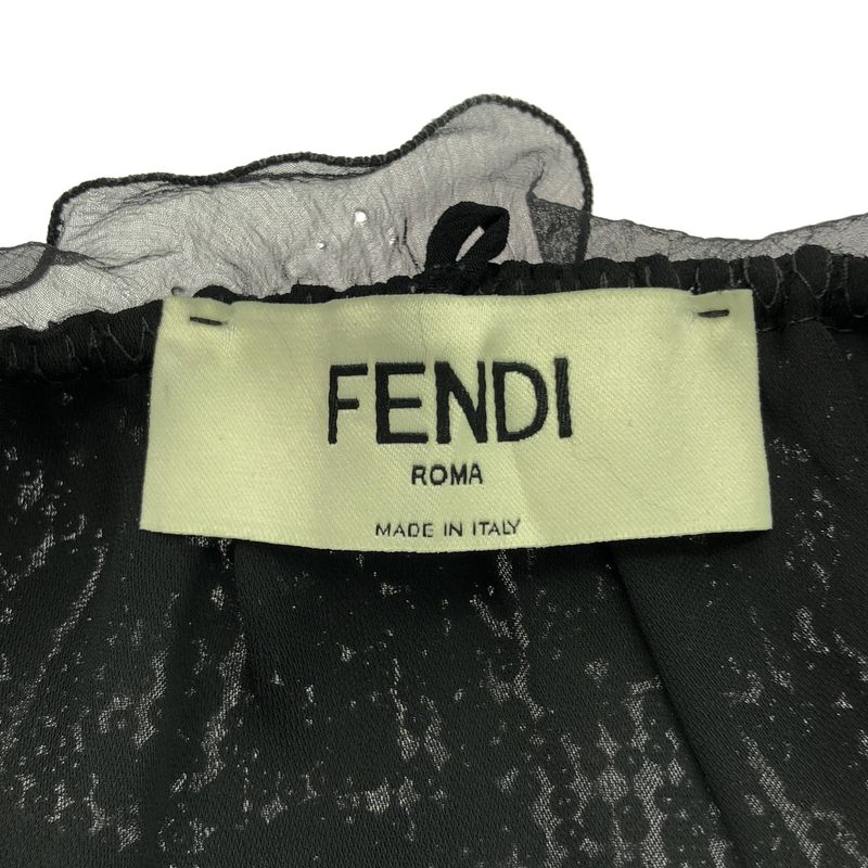 Fendi Sequined Skirt Black