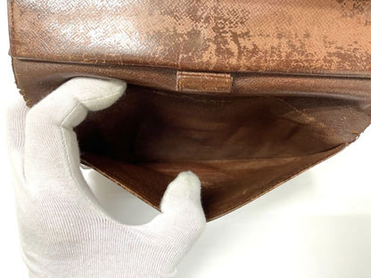 Louis Vuitton Monogram Porte Trésor International Long Wallet M61215 Brown Made