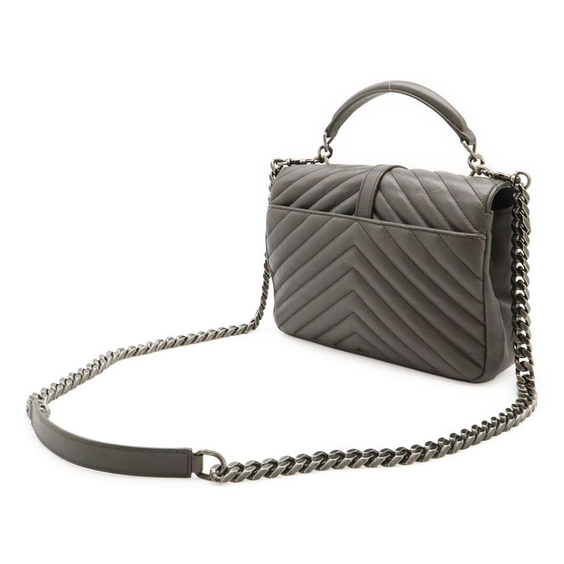 Saint Laurent Paris YSL Yves Saint Laurent College Handbag 2WAY Chain Shoulder