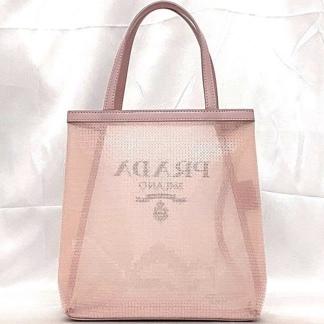 Prada Handbag Pink Lame 1 Bg417