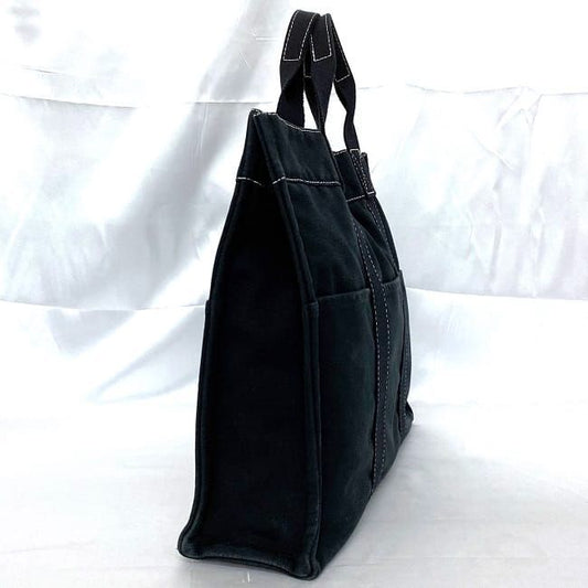 Hermes Deauville Tote MM Navy Black Ec20554