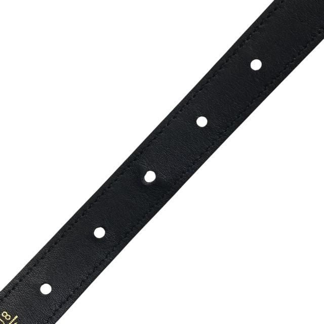 Bvlgari Bulgari Monete Belt Accessories Ancient Coin Motif Small Leather Black