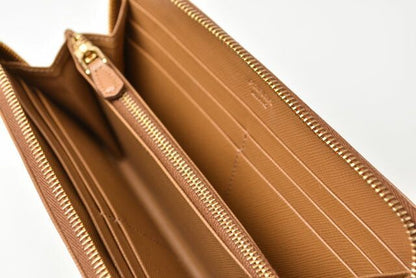 Prada Wallet Prada Long Wallet 1m0506 Saffiano Metal Shape Pressed Leather