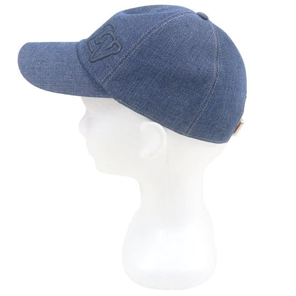 Louis Vuitton 2022 M7009l LV Logo Embroidery Baseball Cap Indigo Blue Made In