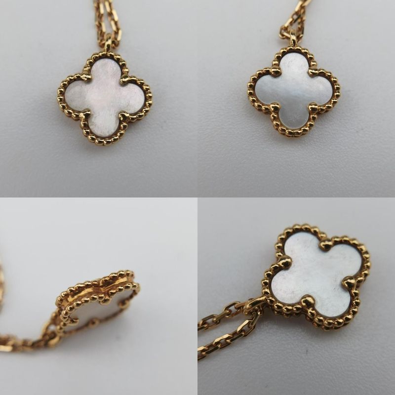 Van Cleef & Arpell Van Cleef & Arpell Suite Alhambra Gold And White Au750