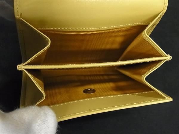 Prada M171 Leather Coin Case Coin Purse Ladies Yellow Fh2747