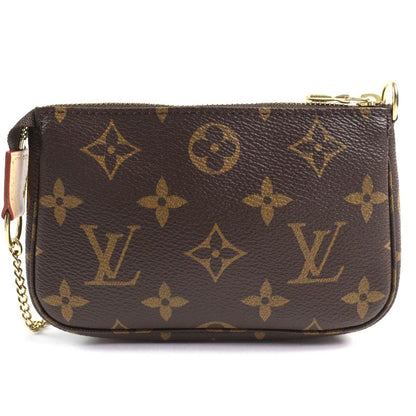 Louis Vuitton M58009 Mini Pochette Axessoire Monogram Canvas Nu Pouch Brown