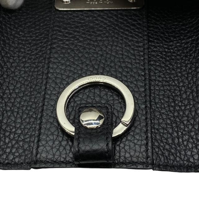 Gucci 473924 6-ring Key Case Key Hook Key Ring Small Leather Black