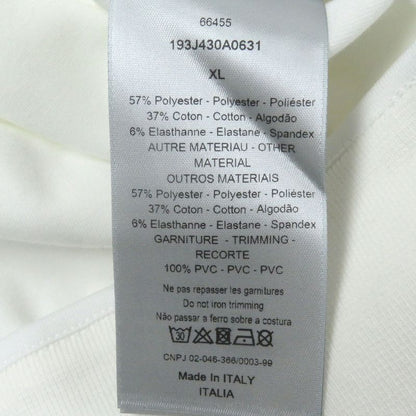 DIOR Homme 193j430a0631 Logo Patch Technical Cotton Jersey Track Jacket White