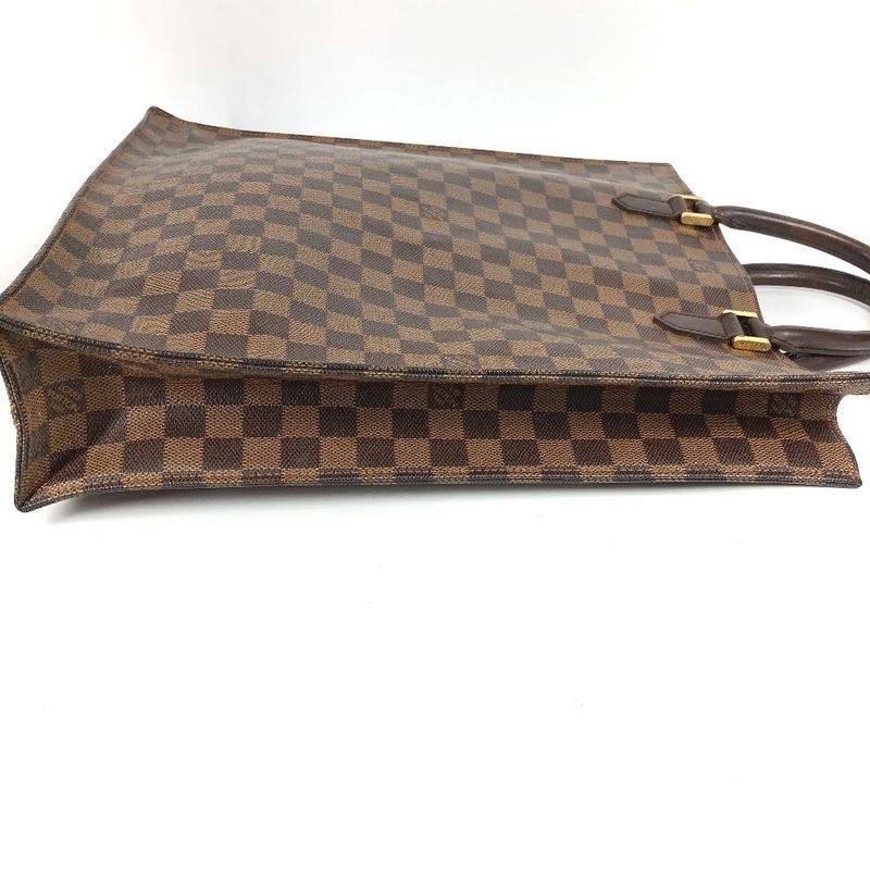 Louis Vuitton Tote Bag Sac Pla N51140 Damier Canvas Ebène Brown
