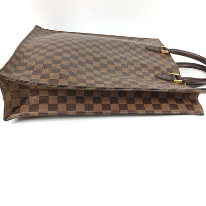 Louis Vuitton Tote Bag Sac Pla N51140 Damier Canvas Ebène Brown