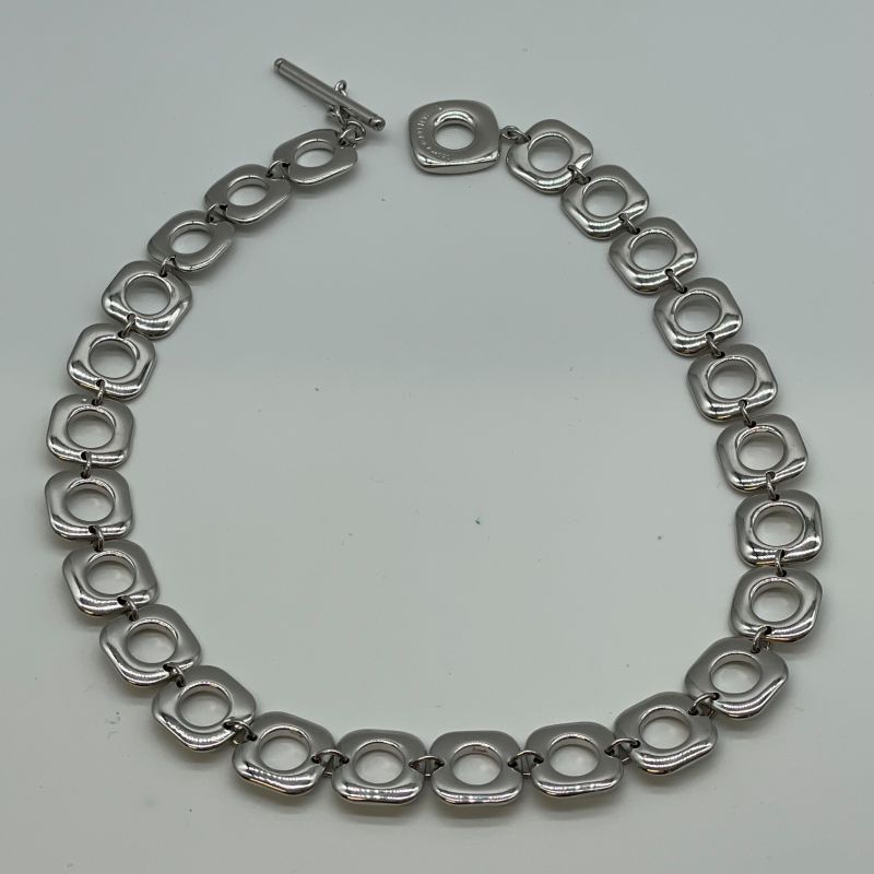 Tiffany Square Sv925 Double Wrapped Bracelet A25-2718