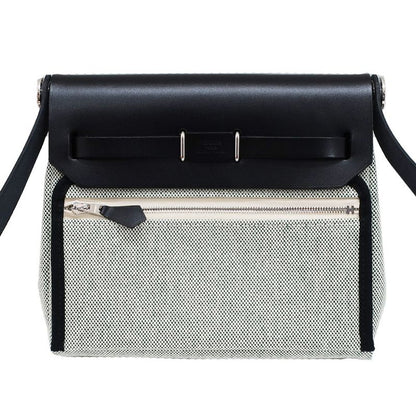 Unused Hermes Herbag Her Bag Zip Mini 20 Silver-hardware W Engraved
