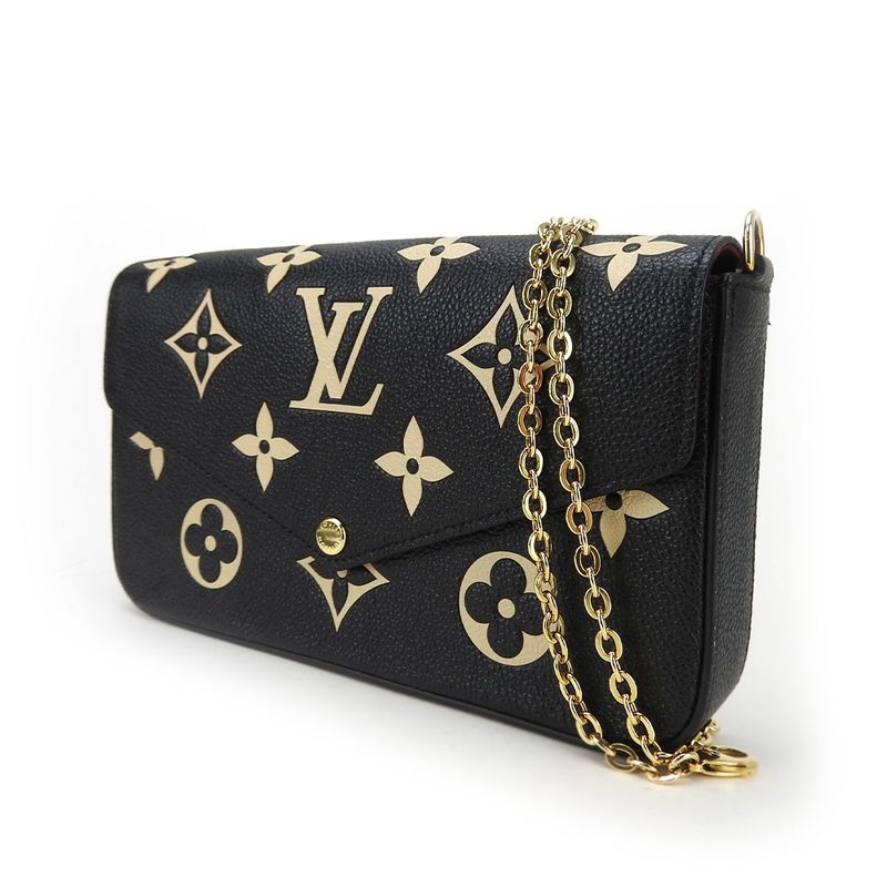 Louis Vuitton Shoulder Bag Pochette Felicie M82479 Monogram Empreinte Black