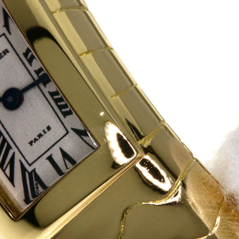 Cartier Panthère Lacarda Bangle Watch 18K Yellow Gold Ladies