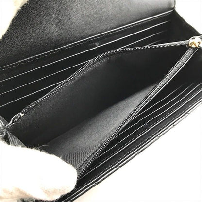 Chanel Quilted CC Logo Turnlock Wallet Black