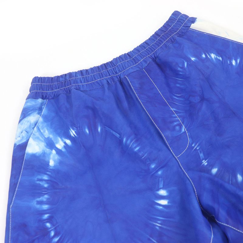 Louis Vuitton 23SS Amen Break LV Logo Hardware Tie Dye Pattern Leather Shorts