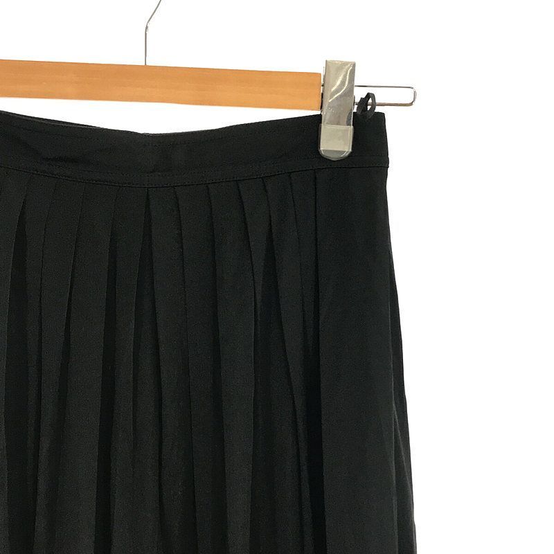 Celine - Phoebe Period Triacetate Pleated Wide Pants - 36 - Black - Women's