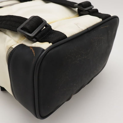 Chanel Sport Line Coco Mark Backpack Mini Backpack Sac Nylon Rubber Ivory Black