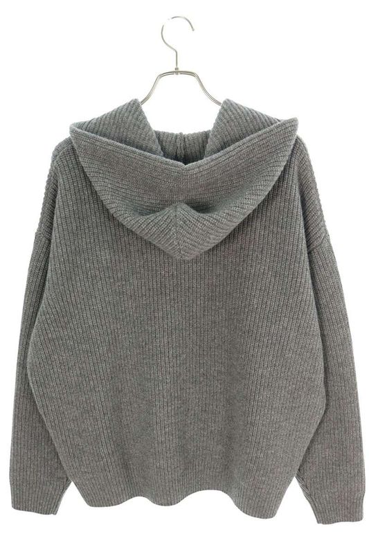 Celine 25SS Ry09m0r26 Logo Patch Knit Hoodie Men's XS