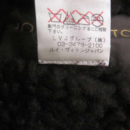 Louis Vuitton 100% Sheepskin Long Length Mouton Coat Brown 46 Made In France
