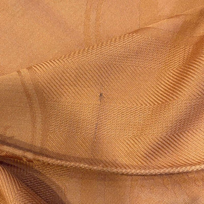 895 Hermes Shawl New Livris 220 Orange-Brown Large Shawl Cashmere Silk Hermes