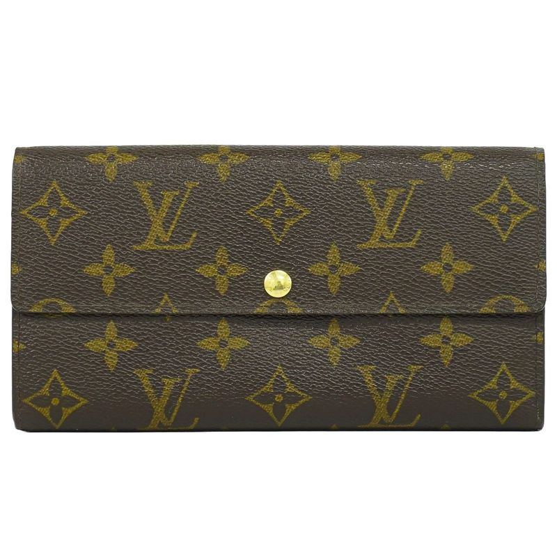 Authentic Louis Vuitton LV Old Shape Portefeuille Sarah Monogram Long Wallet