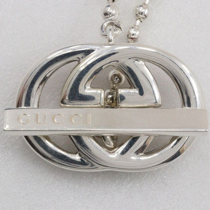 Gucci Interlocking G Ball Chain Silver 925 Red Unisex 20.8g Bracelet