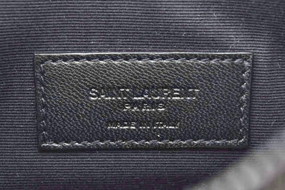 Unused Saint Laurent Paris Flap Pouch Clutch Bag Gray