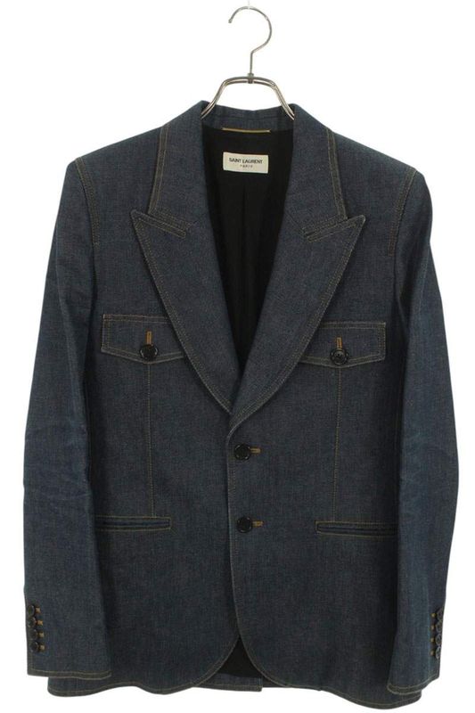 Saint Laurent Paris 685158 Y5e53 Denim Tailored Jacket Men's 38