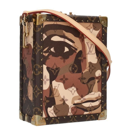 Louis Vuitton M10247 Vertical Clutch Box Monogram Leather Trunk Shoulder Bag