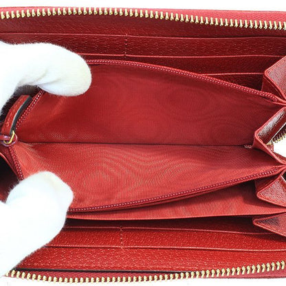 Gucci Tricolor Logo Leather Canvas Round Long Wallet Box Bag